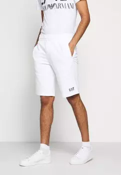 Брюки спортивные Bermuda EA7 Emporio Armani, белый
