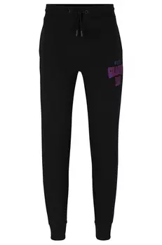 Брюки спортивные Boss X Nfl Cotton-terry With Collaborative Branding Giants, черный