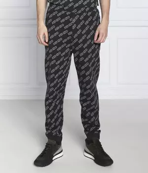 Брюки спортивные Kenzo Regular Fit с монограммой, черный