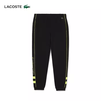 Брюки спортивные мужские Lacoste с эластичной резинкой на талии, черный
