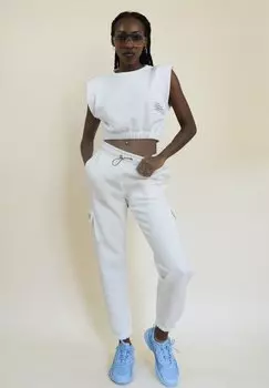 Брюки спортивные SONA Good Girl Bad Habits, цвет pearl white