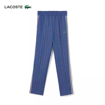 Брюки спортивные женские Lacoste с принтом, синий