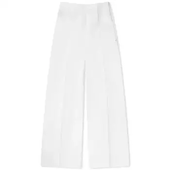 Брюки Sportmax Crasso Wide Leg, белый