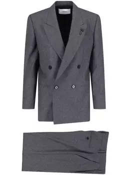 Брюки средней посадки Lardini, серый