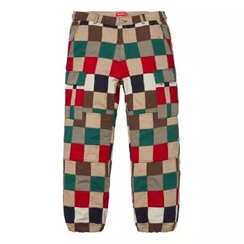 Брюки ss19 patchwork cargo pant multicolor Supreme, мультиколор