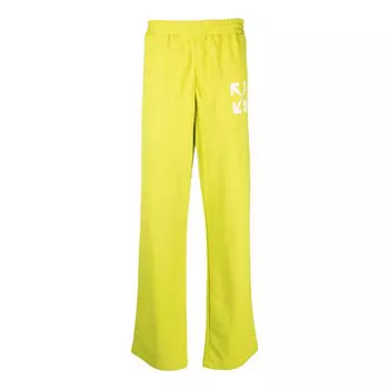 Брюки ss23 arrows-motif track pants Off-White, зеленый