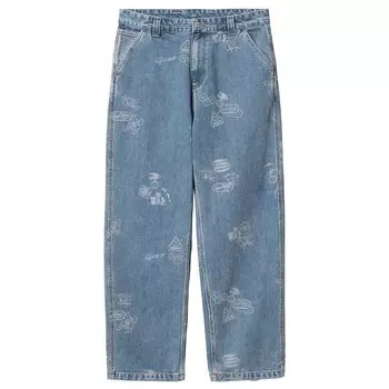 Брюки Stamp Carhartt WIP, цвет Multi/Multi