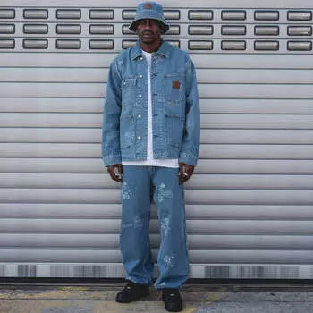 Брюки Stamp Pant Carhartt Wip, синий