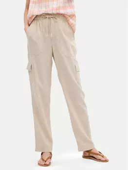 Брюки стандартного кроя Gap, бежевый