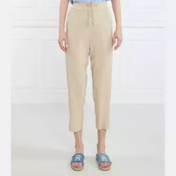 Брюки стандартного кроя с добавлением шелка Marella, бежевый