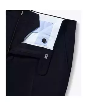 Брюки стандартного кроя с плоской передней частью из смесовой шерсти Marine e Brooks Brothers, синий