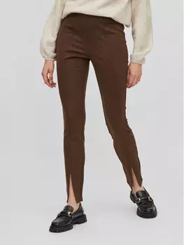 Брюки стандартного кроя Vila, коричневый