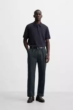 Брюки стандартного кроя ZARA, цвет duck blue