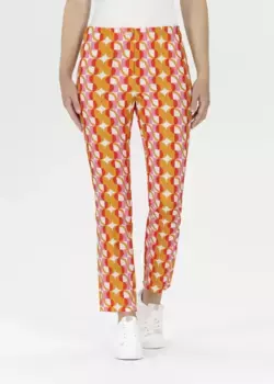 Брюки Stehmann 7/8, с широким узором, цвет Lipstick,2024