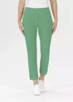 Брюки Stehmann стрейч с манжетами внизу, цвет Spring Bud,4816