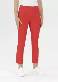 Брюки Stehmann стрейч с манжетами внизу, цвет Fire,6482
