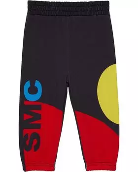 Брюки Stella Mccartney Joggers with SMC Print, черный