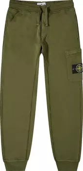 Брюки Stone Island Fleece Pants 'Green', зеленый