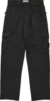 Брюки Stone Island Logo Patch Cargo Pants 'Black', черный