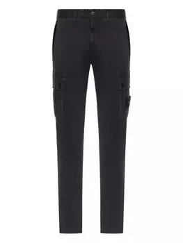 Брюки Stone Island с карманами-карго, черный