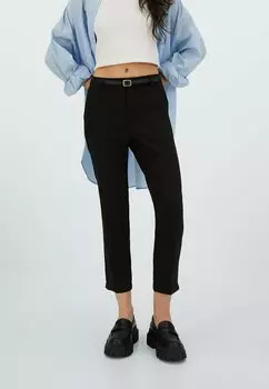 Брюки Stradivarius, черный