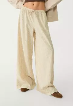 Брюки Stradivarius, цвет Mottled Beige