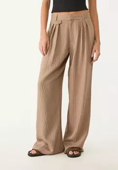 Брюки Stradivarius, цвет Mottled Light Brown