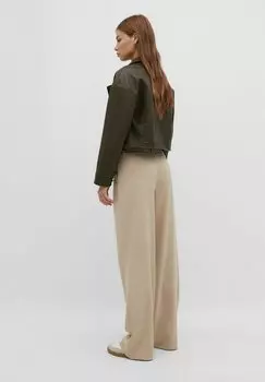 Брюки Stradivarius, крапчатый бежевый