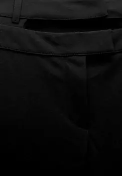 Брюки Straight Fit Double Waist PULL&BEAR, черные