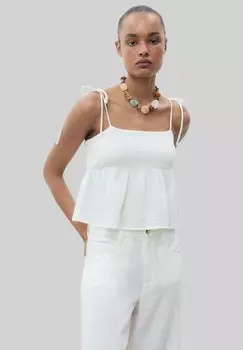 Брюки STRAIGHT-FIT Mango, белый