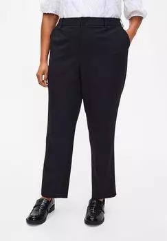 Брюки Straight Leg With Pockets Zizzi, черные