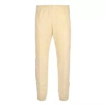 Брюки strappy side striped sweatpants for men beige Gucci, бежевый