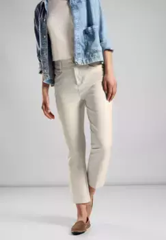 Брюки STREET ONE Bootcut, технострейч, бежевый