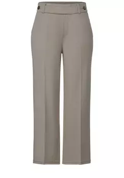 Брюки STREET ONE Loose fit Pleated Pants, коричневый