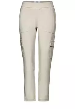 Брюки STREET ONE Slim fit Cargo Pants, бежевый