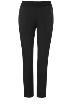 Брюки STREET ONE Slim fit Pants, черный