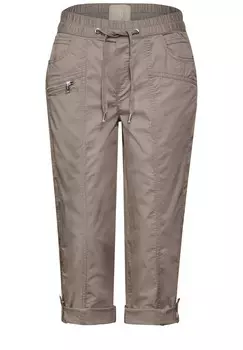 Брюки STREET ONE Slim fit Pants, коричневый