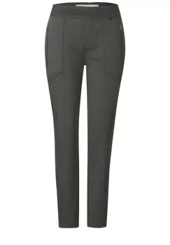 Брюки STREET ONE Slim fit Pants, пятнистый зеленый
