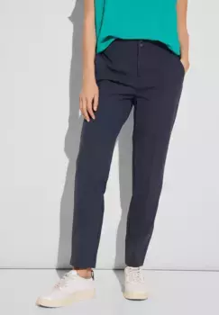 Брюки STREET ONE, технострейч, синий
