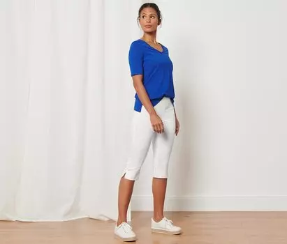 Брюки стрейч 3/4 Tchibo, белый