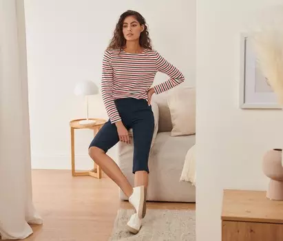 Брюки стрейч 3/4 Tchibo, темно-синий