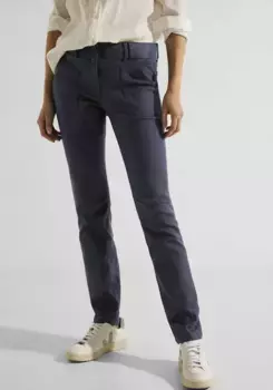 Брюки стрейч Cecil с покрытием, цвет Night Sky Blue