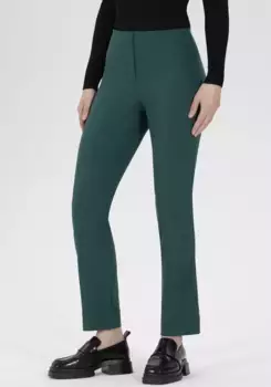 Брюки-стрейч Stehmann "INA", длина до щиколотки, зеленый