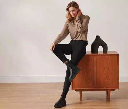 Брюки стрейч Tchibo, черный