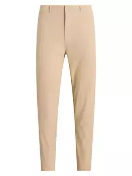 Брюки-стретч с плоской передней частью Rlx Ralph Lauren, хаки