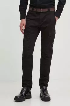 Брюки Stretch Sateen Ergonomic Lens C.P. Company, черный