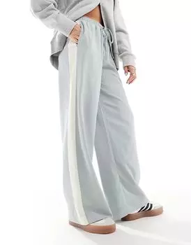 Брюки-стринги с контрастной вставкой синего цвета ASOS DESIGN