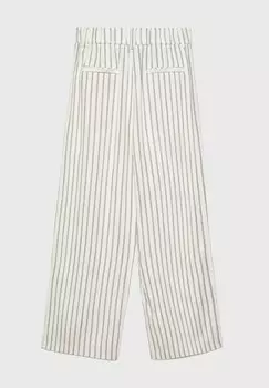 Брюки STRIPED Stradivarius, бежевый