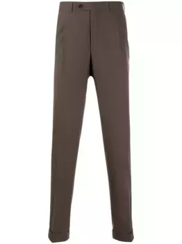 Брюки строгого кроя Canali, коричневый