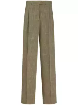 Брюки строгого кроя ETRO, зеленый